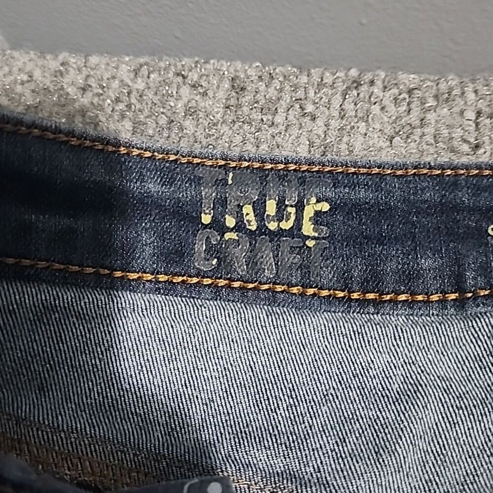 True Craft Denim Jeans Womens Juniors 7 Blue High Rise Skinny Stretch - Picture 8 of 15